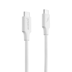 Кабель Proove Striped Silicone Type-C to Type-C 60W (1m) White