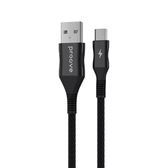 Кабель Proove Braided Scout Micro USB 2.4A (1m) Black