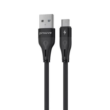 Кабель Proove Soft Silicone Micro USB 2.4A (1m) Black - цена, характеристики, отзывы, рассрочка, фото 1