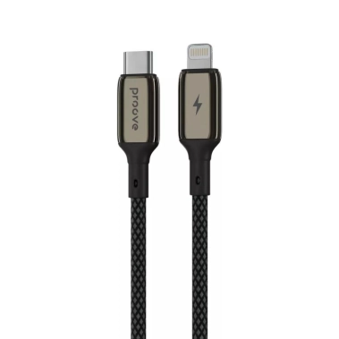 Кабель Proove Dense Metal Type-C to Lightning 27W (1m) Black - цена, характеристики, отзывы, рассрочка, фото 1