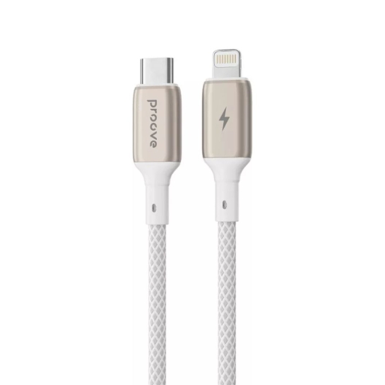 Кабель Proove Dense Metal Type-C to Lightning 27W (1m) White - цена, характеристики, отзывы, рассрочка, фото 1