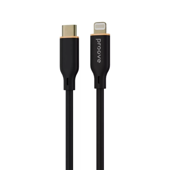 Кабель Proove Jelly Silicone Type-C to Lightning 27W (1m) Black