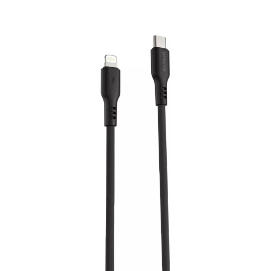 Кабель Proove Rebirth Type-C to Lightning 3A (1m) Black