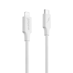 Кабель Proove Striped Silicone Type-C to Lightning (1m) White