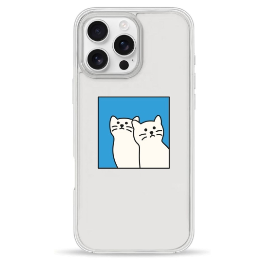 Чехол Pump Clear Case for iPhone 16 Pro Max Two Cats - цена, характеристики, отзывы, рассрочка, фото 1