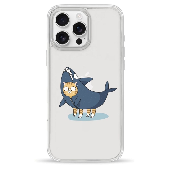 Чехол Pump Clear Case for iPhone 16 Pro Max Cat In Shark - цена, характеристики, отзывы, рассрочка, фото 1