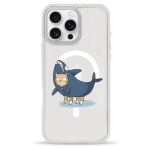 Чохол Pump Clear Case with MagSafe для iPhone 16 Pro Cat In Shark