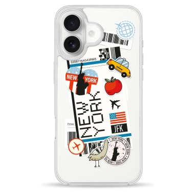 Чехол Pump Clear Case with MagSafe for iPhone 16 New York - цена, характеристики, отзывы, рассрочка, фото 1