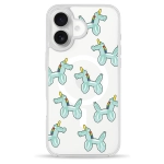 Чохол Pump Clear Case with MagSafe for iPhone 16 Unicorn Balloon