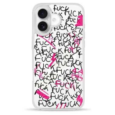 Чохол Pump Clear Case with MagSafe for iPhone 16 Fuck - цена, характеристики, отзывы, рассрочка, фото 1