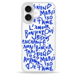Чохол Pump Clear Case with MagSafe for iPhone 16 Bonjour L'amour