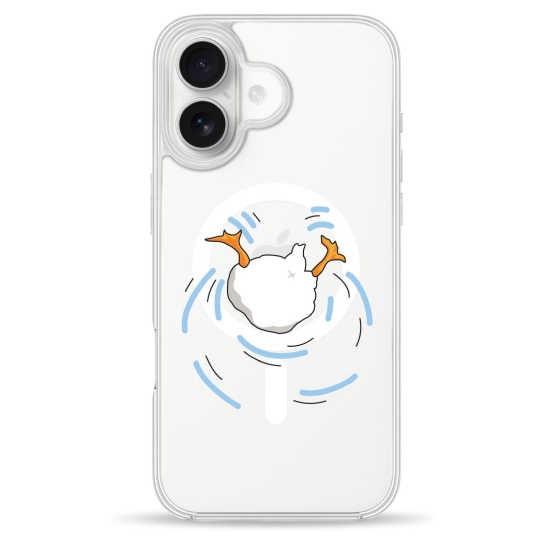 Чехол Pump Clear Case with MagSafe for iPhone 16 Duck Dives - цена, характеристики, отзывы, рассрочка, фото 1