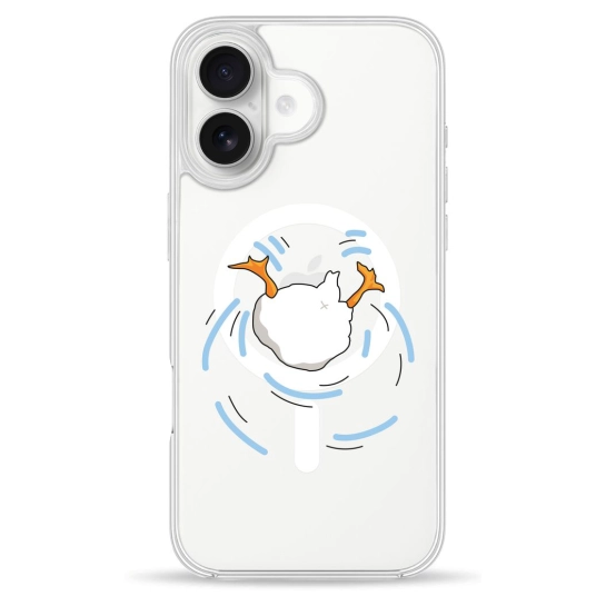Чехол Pump Clear Case with MagSafe for iPhone 16 Duck Dives