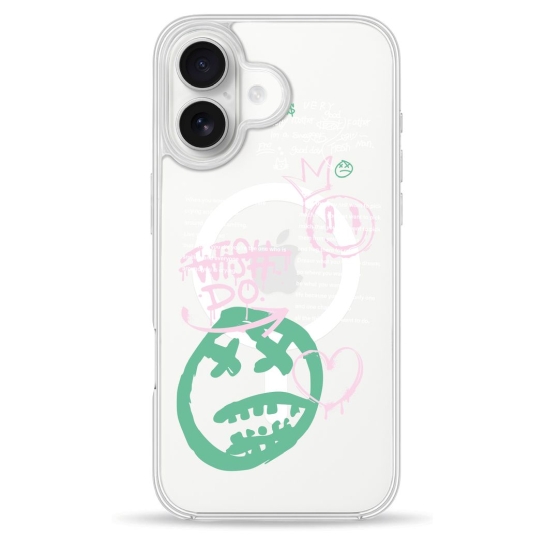 Чохол Pump Clear Case with MagSafe for iPhone 16 Wish Do - ціна, характеристики, відгуки, розстрочка, фото 1