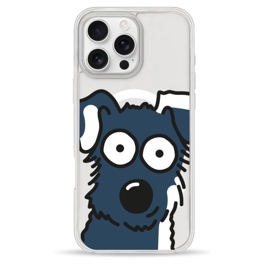 Чехол Pump Clear Case with MagSafe for iPhone 16 Pro Dog Selfie