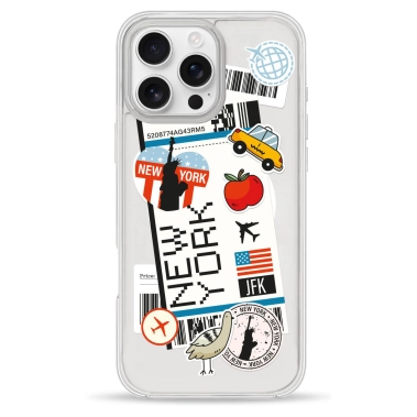 Чохол Pump Clear Case with MagSafe для iPhone 16 Pro Max New York - цена, характеристики, отзывы, рассрочка, фото 1