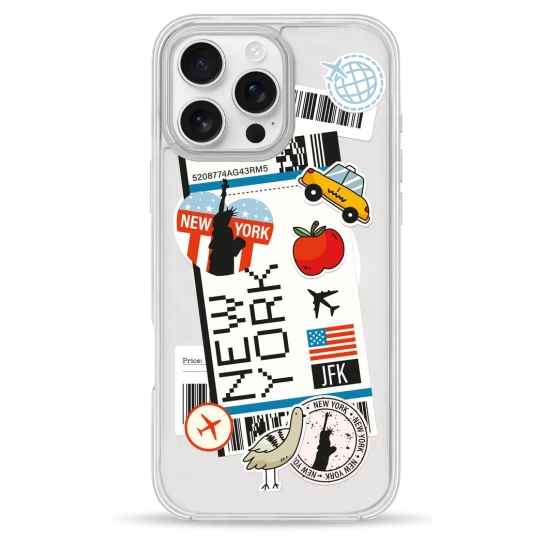 Чехол Pump Clear Case with MagSafe for iPhone 16 Pro Max New York