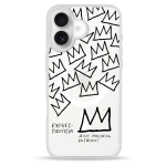 Чехол Pump Clear Case with MagSafe for iPhone 16 Basquiat 2
