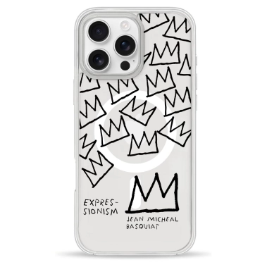 Чохол Pump Clear Case with MagSafe for iPhone 16 Pro Basquiat 2 - цена, характеристики, отзывы, рассрочка, фото 1