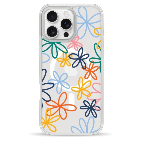 Чехол Pump Clear Case with MagSafe for iPhone 16 Pro Max Blommor - цена, характеристики, отзывы, рассрочка, фото 1