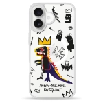 Чохол Pump Clear Case with MagSafe for iPhone 16 Basquiat