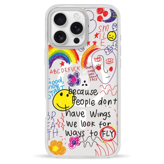 Чехол Pump Clear Case with MagSafe for iPhone 16 Pro Because people