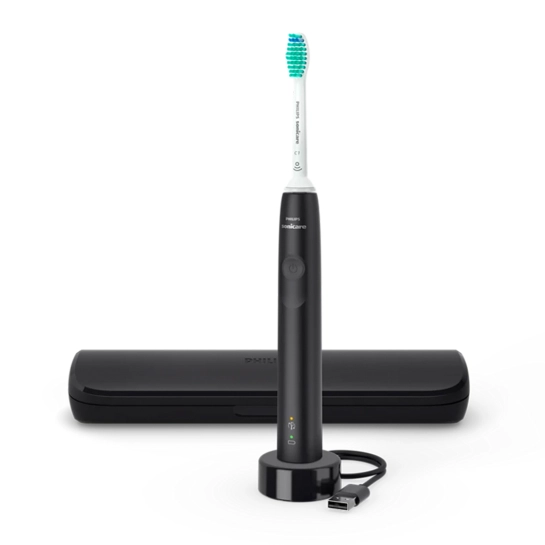 Электрическая зубная щетка Philips Sonicare 3100 series with Case Black (HX3673/14)