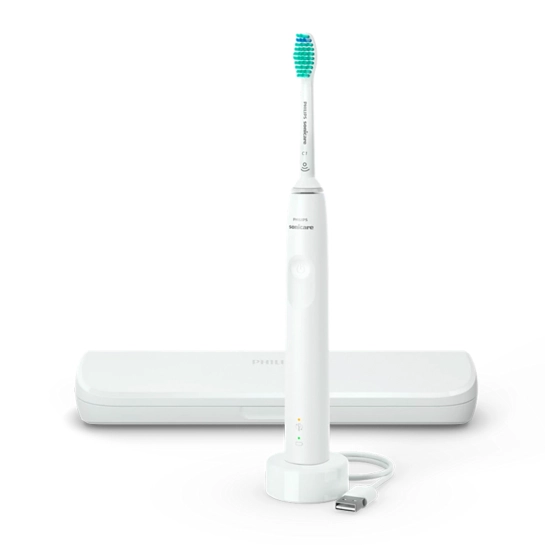 Электрическая зубная щетка Philips Sonicare 3100 series with Case White (HX3673/13)