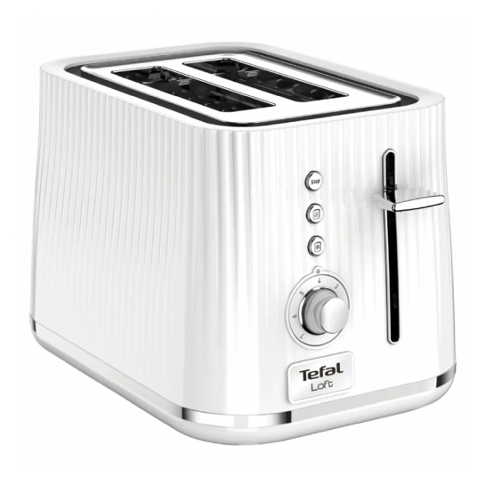 Тостер Tefal LOFT Silver (TT761138) - ціна, характеристики, відгуки, розстрочка, фото 1