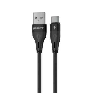 Кабель Proove Soft Silicone Type-C 2.4A (1m) Black - цена, характеристики, отзывы, рассрочка, фото 1