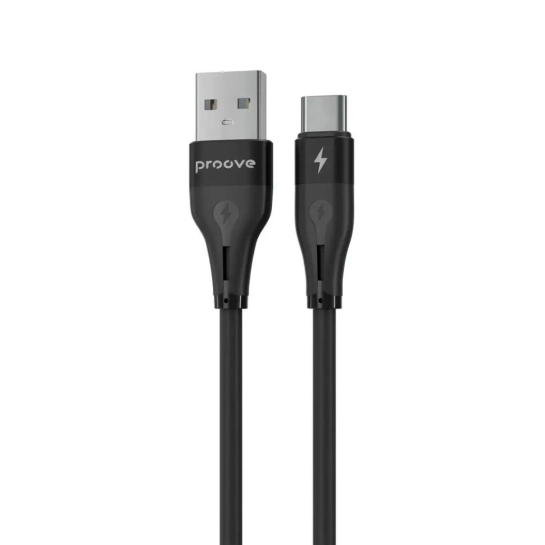 Кабель Proove Soft Silicone Type-C 2.4A (1m) Black