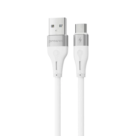 Кабель Proove Soft Silicone Type-C 2.4A (1m) White