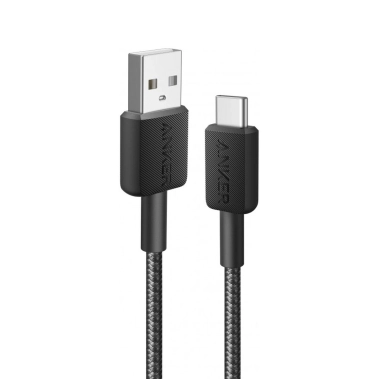 Кабель Anker 322 USB-A to USB-C - 0.9m Nylon Black - цена, характеристики, отзывы, рассрочка, фото 1