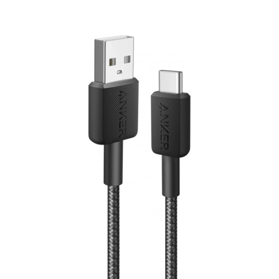 Кабель Anker 322 USB-A to USB-C - 0.9m Nylon Black