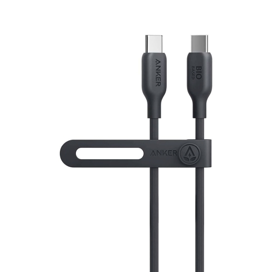 Кабель Anker 544 USB-C to USB-C - 0.9m 140W Bio-Nylon Black - цена, характеристики, отзывы, рассрочка, фото 1