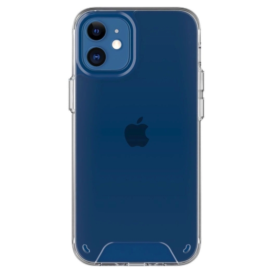 Чехол Space TPU Metal Buttons Case for iPhone 12/12 Pro Clear - цена, характеристики, отзывы, рассрочка, фото 1