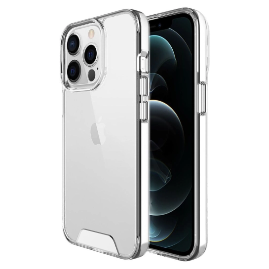 Чохол Space TPU Metal Buttons Case for iPhone 13 Pro Clear