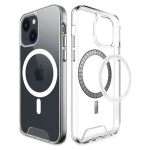 Чохол Space TPU Metal Buttons Case with MagSafe for iPhone 14 Clear