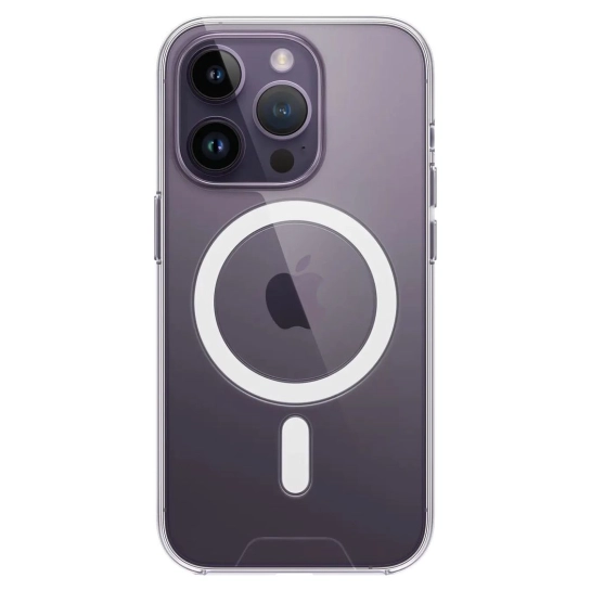 Чохол Space TPU Metal Buttons Case with MagSafe for iPhone 14 Pro Max Clear