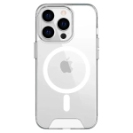 Чехол Space TPU Metal Buttons Case with MagSafe for iPhone 15 Pro Max Clear