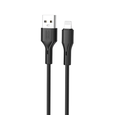 Кабель XO NB230 Rock Series USB-A to Lightning - 1m Black - цена, характеристики, отзывы, рассрочка, фото 1
