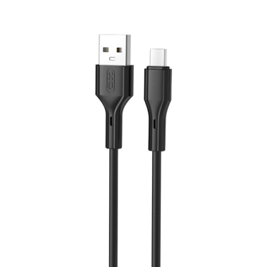 Кабель XO NB230 Rock Series USB-A to Type-C - 1m Black - цена, характеристики, отзывы, рассрочка, фото 1