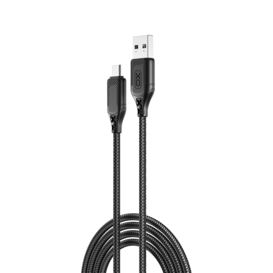 Кабель XO NB235 Zebra Series Braided USB-A to Micro - 1m Black