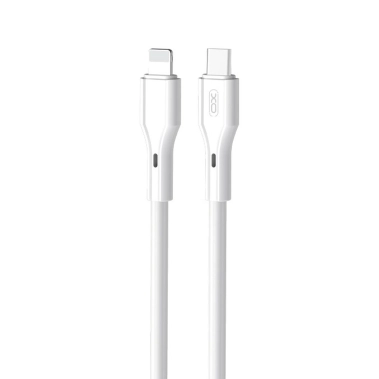 Кабель XO NBQ231A Rock Series Type-C to Lightning - 27W - 1m White - цена, характеристики, отзывы, рассрочка, фото 1