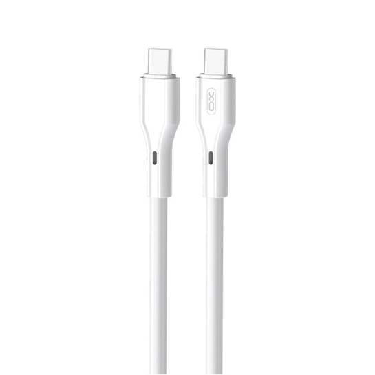 Кабель XO NBQ231B Rock Series Type-C to Type-C - 60W - 1m White