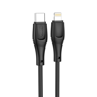 Кабель XO NBQ239A Zeus Series High Elastic Type-C to Lightning - 27W - 1m Black - цена, характеристики, отзывы, рассрочка, фото 1