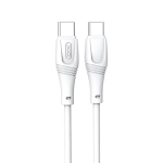 Кабель XO NBQ239B Zeus Series High Elastic Type-C to Type-C - 60W - 1m White