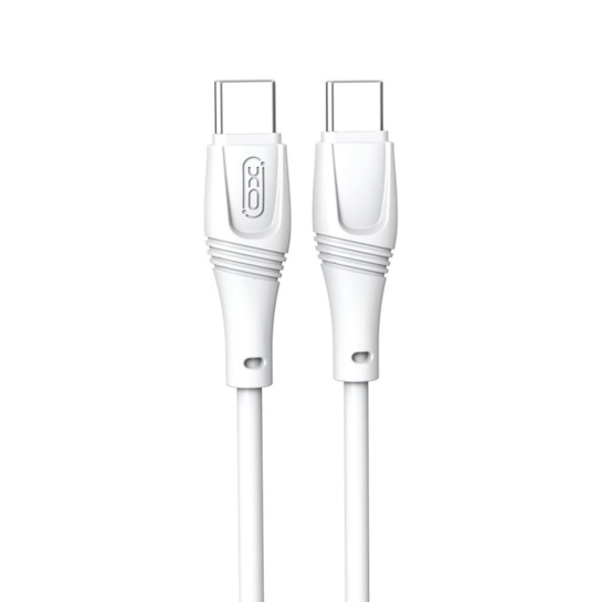 Кабель XO NBQ239B Zeus Series High Elastic Type-C to Type-C - 60W - 1m White