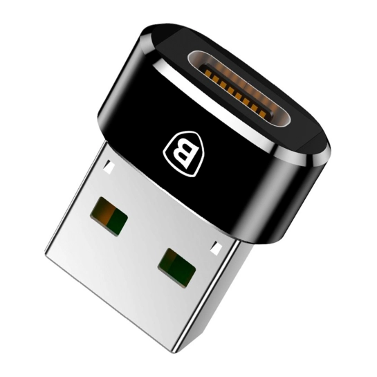 Переходник Baseus USB-A Male To Type-C Female Adapter Converter (CAAOTG-01)
