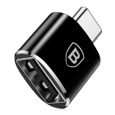 Перехідник Baseus USB-A Female To Type-C Male Adapter Converter (CATOTG-01) - цена, характеристики, отзывы, рассрочка, фото 1